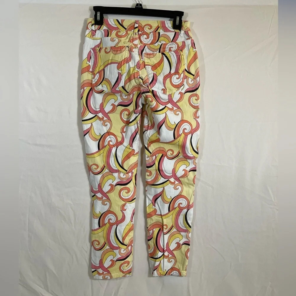 Boston Proper abstract swirl ankle pants 2 - Picture 3 of 8
